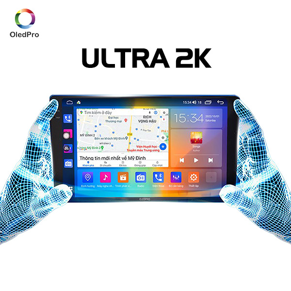 MÀN HÌNH ANDROID Ô TÔ OLEDPRO ULTRA 2K